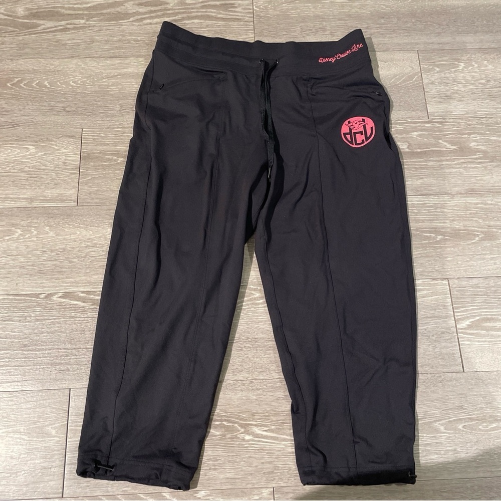 Disney Black Joggers with Red Emblem